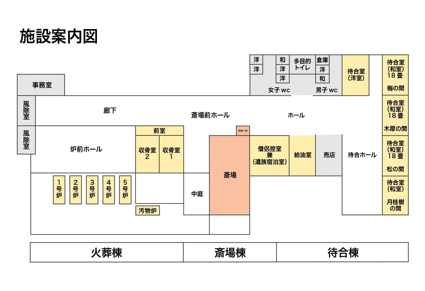 やすらぎ苑平面図